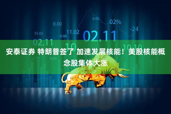 安泰证券 特朗普签了 加速发展核能！美股核能概念股集体大涨