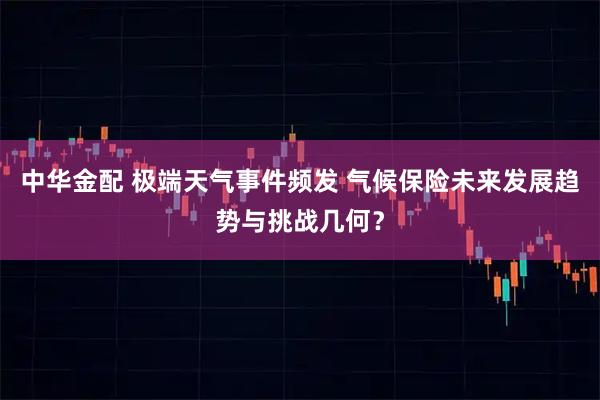 中华金配 极端天气事件频发 气候保险未来发展趋势与挑战几何？