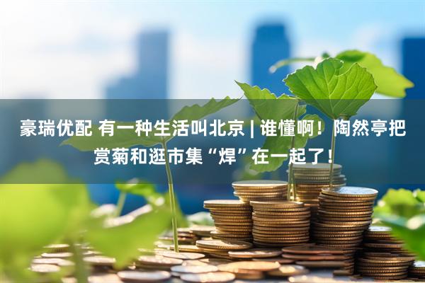 豪瑞优配 有一种生活叫北京 | 谁懂啊！陶然亭把赏菊和逛市集“焊”在一起了！